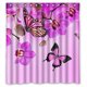 thumbnail image 1 of Cortina de ducha de flores de Mariposa púrpura Transparente Impermeable 160x180 cm ABPHQTO, 1 of 2