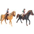 thumbnail image 1 of Hiawbon Personas Montando A Caballo Estatuilla Realista Montando Personas Figura De Acción Plástico Jinete Modelo Para Animales De Granja Juego De 2, 1 of 5
