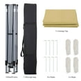 thumbnail image 4 of Outdoor Basic 10'x10' Pop up Canopy Tent with Adjustable Height, Outdoor Canopy with 4 Sandbags,for Events, Parties, Gatherings, Camping,Brown, 4 of 9