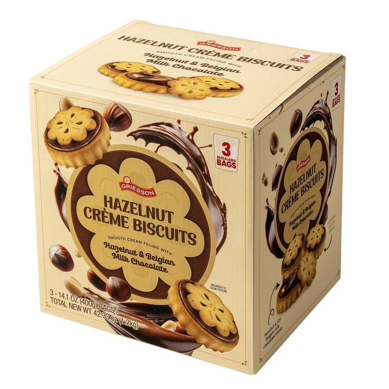 Griesson Hazelnut Créme Biscuit, 14.1 Ounce (Pack of 3) - Walmart.com