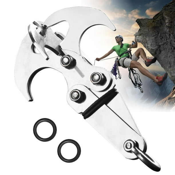 Gancho de agarre grande, gancho de gravedad de acero inoxidable, herramienta multifuncional para escaladores, garra de escalada ideal para aventuras al aire libre