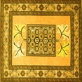 thumbnail image 1 of Ahgly Company Indoor Square Persian Yellow Traditional Area Rugs, 8' Square, 1 of 4