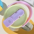 thumbnail image 3 of sunsanly Plastic Cup Lid with Straw Hole for 30 Oz Tumbler Colorful Reusable Spill Proof Cup Cover Iced Drinks Coffee Water Lid for Drinking Utensils, 3 of 7