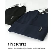 Zylioo Large Mens Skullies & Beanies,Knit Stocking Hats For Big Heads,Cuffed Skull Caps,Large Stretchy Warm Hat