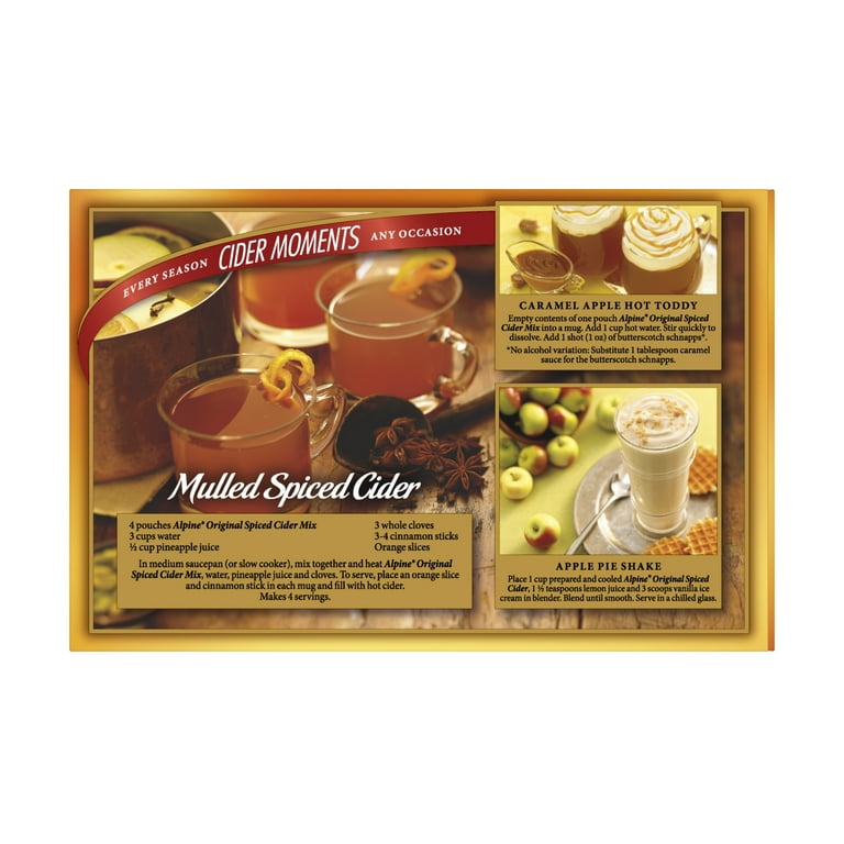 3 pack) Alpine Spiced Cider Original Powdered Drink Mix, Apple
