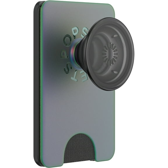 PopSockets Phone Wallet with Expanding Phone grip, Phone Card Holder - Nightshade