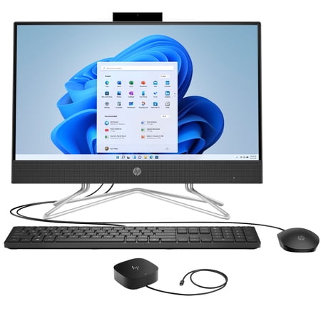 HP 22-df10266t PC Home/Business All-in-One (Intel i3-1115G4 2-Core  21.5in 60Hz Full HD (1920x1080)  Intel UHD  8GB RAM  256GB m.2 SATA SSD + 2TB HDD (3.5)  Wifi  Win 11 Home)