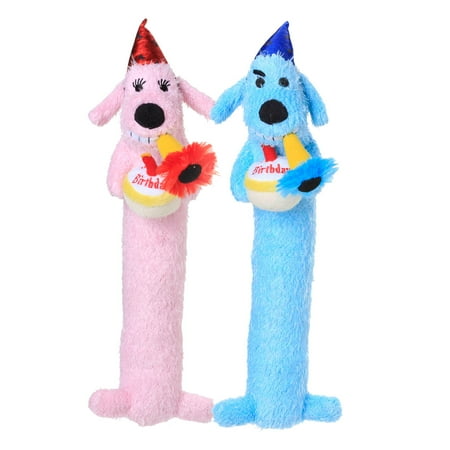 UPC: 0784369479300 | Multipet Loofa Birthday Dog Toy  Assorted Colors  Size 12