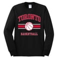 thumbnail image 2 of Wild Bobby City of Toronto Basketball Fantasy Fan Sports Mens Long Sleeve Shirt, Black, X-Large, 2 of 5