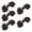 Black, variant on TINYSOME 5 Pairs/Pack Cheongsam Closure Sewing Fasteners Chinese Knots Frog Buttons