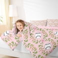thumbnail image 3 of Erosebridal Ribbon Bow Baseball Twin Comforter Sets 3-Piece for Boys Girls,Kids Teens Sport Theme Bowtie Bedding Set,Pink Reversible,Lightweight Room Decor, 3 of 6