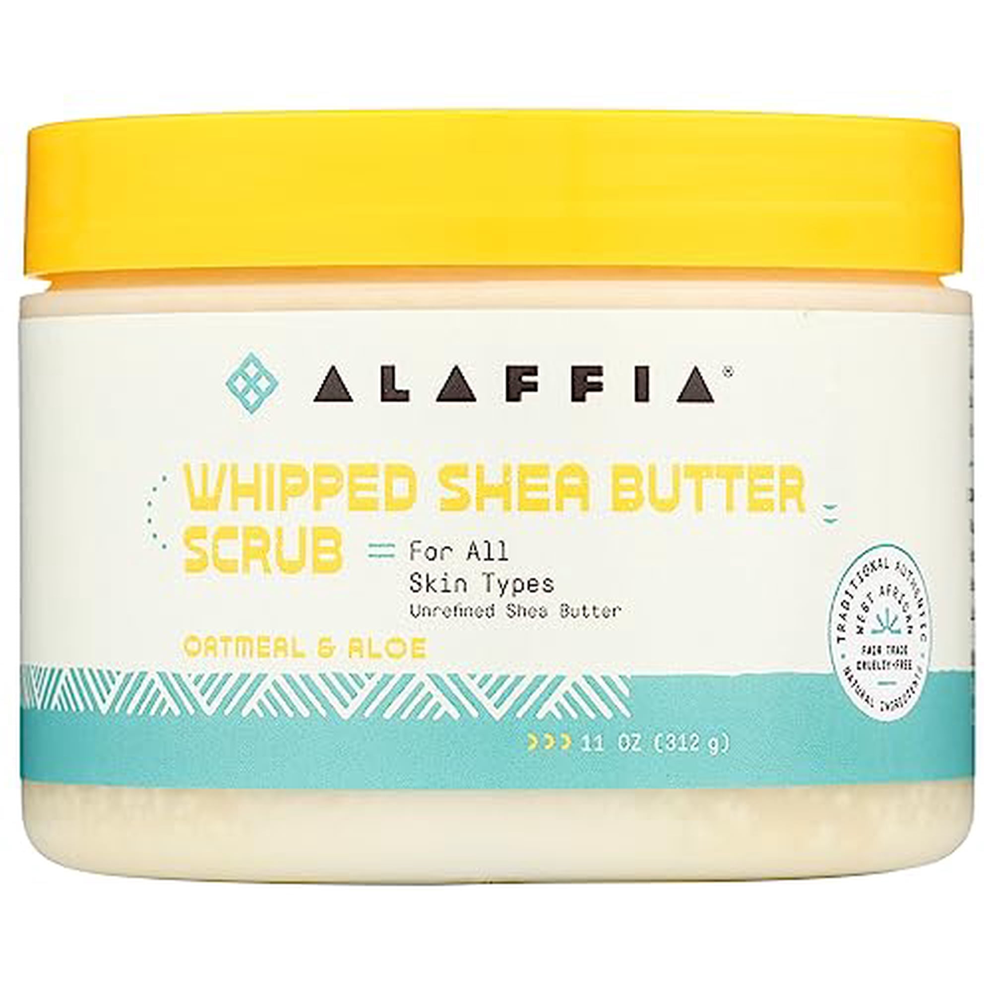 Alaffia Whipped Shea Butter Scrub - Oatmeal - 1-11 fl oz