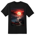 thumbnail image 2 of Plus Size Shirt for Women Oversized Black Tops for Women Short Sleeves Shirt for Women T Shirt Crewneck Shirt for Women M, 2 of 5