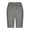 Gray, variant on Ashyfjp Women Shorts Casual Solid Color Elastic Drawstring Waist Bermuda Shorts with Lace Patchwork Lightweight Breathable for Summer, Size S-5XL