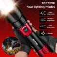 thumbnail image 6 of SKYFIRE Rechargeable LED Flashlight High Brightness, 4 Modes Yellow Blue Lens, 17hr Runtime for Camping Home Outdoor, 6 of 10