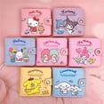thumbnail image 3 of Monedero Kawaii Sanrio de Pu, monedero informal, Hello Kitty, Cinnamoroll, My Melody, Kuromi, tarjetero, billetera con botones, regalo para niña, 3 of 4