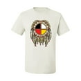 thumbnail image 2 of Medicine Wheel Dreamcatcher Native American Pop Culture Men's Graphic T-Shirt, White, 4XL, 2 of 3