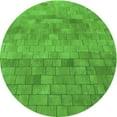thumbnail image 1 of Ahgly Company Machine Washable Indoor Square Transitional Dark Lime Green Area Rugs, 3' Square, 1 of 7