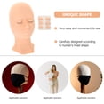 thumbnail image 4 of EeaseMX 1 juego de maniquí para mostrar pestañas, párpados, molde de cabeza extraíble, cabeza de práctica de maquillaje, 4 of 7
