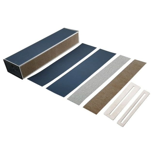 Guitar Fret Crowning Narrow Dual Edge Tools + Guitar Bass Leveler Fret Files with Self-Adhesive Sandpaper + 2 Fretboard Protector