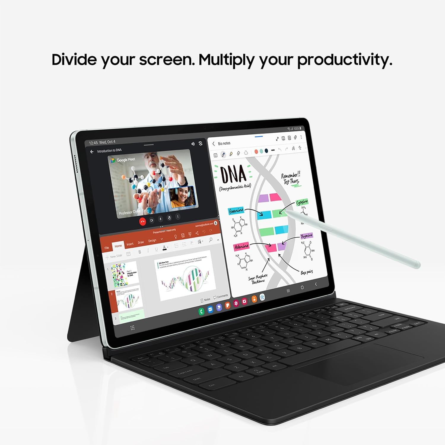 Samsung Galaxy Tab S9 FE 10.9" Wi-Fi (128GB+6GB) Android Tablet IP68 Water and Dust Resistant, Long Battery Life, Powerful Processor, Lightweight Design, With S Pen, International Version - Gray