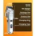 thumbnail image 2 of oneisall Pet Clippers for Grooming Professional,Cordless/Rechargeable Dog Grooming Kit with Detachable Metal Combs, Low Noise Heavy-Duty Dog Clippers, 2 of 8