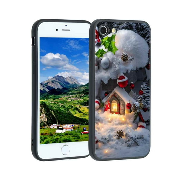 Compatible with iPhone SE 2022 Phone Case, Christmas-13 Case Silicone Protective for Teen Girl Boy Case for iPhone SE 2022