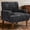 DARK GREY, variant on Shaiailed 27" Wide Dark Gray Accent Chair,Modern Decorative Chairs with Corduroy Fabric,Upholstered Accent Chair with Solid Wood Legs,Bedside Chairs for Living Room