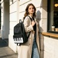 thumbnail image 4 of 1PC Piano Backpack Whimsical Twee Backpack with Polka Dot Pattern Cute Bookbag Medium Daypack Cutecore Supplies for Campus Daily Commute Work Travel, 4 of 6