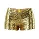 thumbnail image 3 of MKLEKYY Pantalones Cortos Para Mujer Nuevo Vestido De Rendimiento Ds Con Lentejuelas Y Cuentas Conjunto De Vestido De Rendimiento Para Mujer Pantalones Cortos, 3 of 4