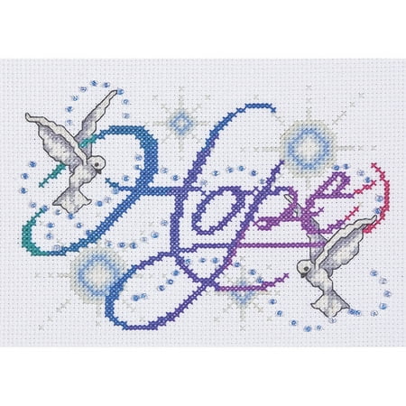 Tobin Design Works Counted Cross-Stitch Kit, Hope (Best Cross Stitch Designs)