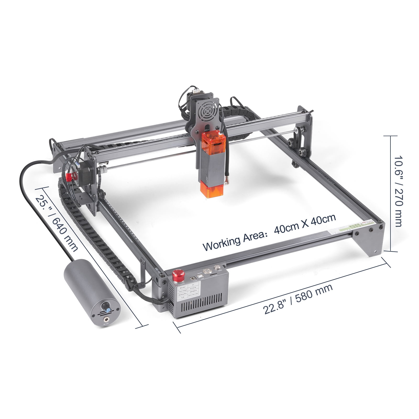 VEVOR Laser Engraver Laser Engraving Machine 10W Compressed Spot Eye Protection