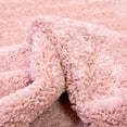 thumbnail image 5 of Well Woven Solid Color Blush Pink Soft Shag Area Rug (7'10" x 9'10"), 5 of 7