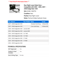 thumbnail image 2 of Rear Right Lower Brake Hose - Compatible with 2002 - 2005, 2007 - 2008 Dodge Ram 1500 2003 2004, 2 of 2