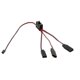 thumbnail image 2 of Cable de extensión de servo RC en Y shaofei con Interruptor de control de luz LED para JR Futaba negro, 2 of 5