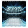thumbnail image 3 of Ambesonne Hockey Shower Curtain, Sport Arena Photo Fans, 69"Wx75"L, Multicolor, 3 of 3