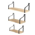 thumbnail image 4 of Estantes flotantes de pared, estante flotante de 3 piezas, estantes de madera flotantes duraderos, estantes de madera rústica montados en la pared, máxima comodidad, 4 of 8