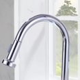 thumbnail image 5 of Chrome One-Handle High Arc Kitchen Sink Faucet with Power Clean, Modern Kitchen Faucet with Pull Down Sprayer, 5 of 7