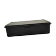 thumbnail image 3 of Caja de almacenamiento de hierro vacía con tapa, organizador de notas para manualidades. Negro, 3 of 9