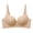 Khaki, variant on Gytharion Women's Push Up Bras Solid Color V Neck Adjustable Straps T Shirt Bras Smooth Everyday Underwire Bras
