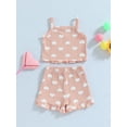 thumbnail image 5 of Bagilaanoe 2pcs Newborn Baby Girl Short Pants Set Print Sleeveless Tank Tops + Shorts 3M 6M 12M 18M 24M Infant Casual Summer Outfits, 5 of 8