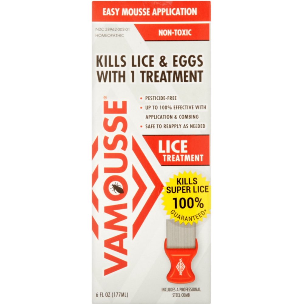 Vamousse Lice Treatment Easy Mousse Application 6 oz (Pack of 3