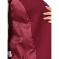 thumbnail image 5 of 2 Piece Suit Skirt Business Set for Women Long Sleeve Work Outfits Blazer Jacket Pencil Skirts Set XS Burgundy, 5 of 5