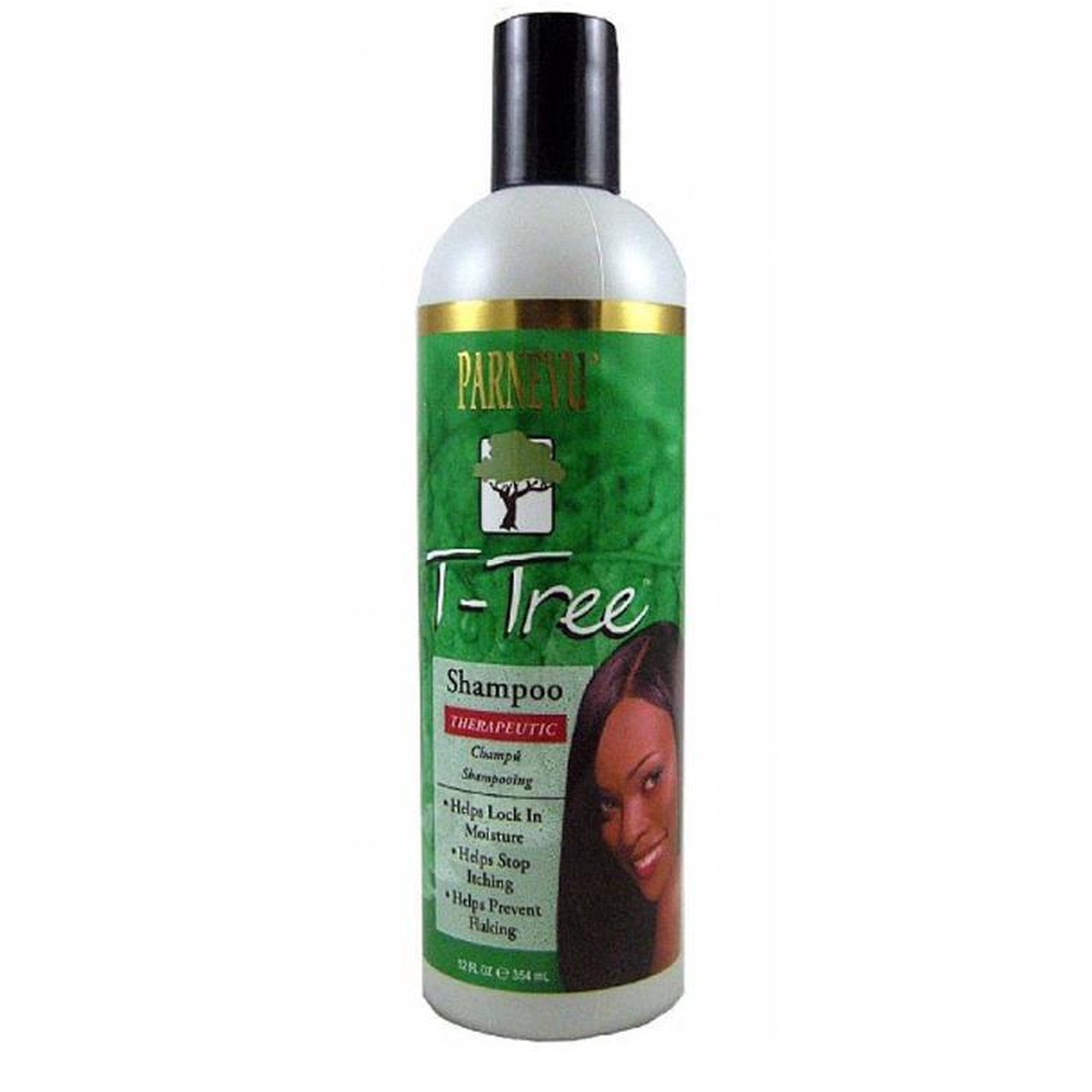 Parnevu T-Tree Therapeutic Hair Shampoo, Helps Stop Itching, 12 Oz