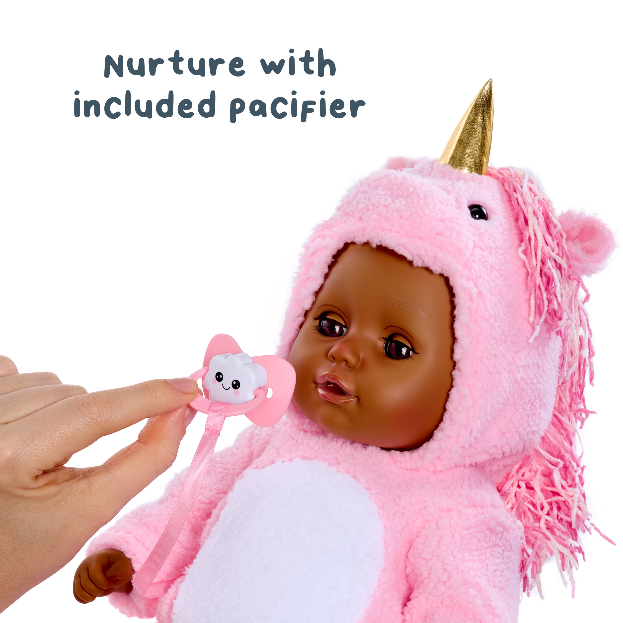 BABY born Bedtime Doll (Unicorn Outfit)- Dark Brown Eyes