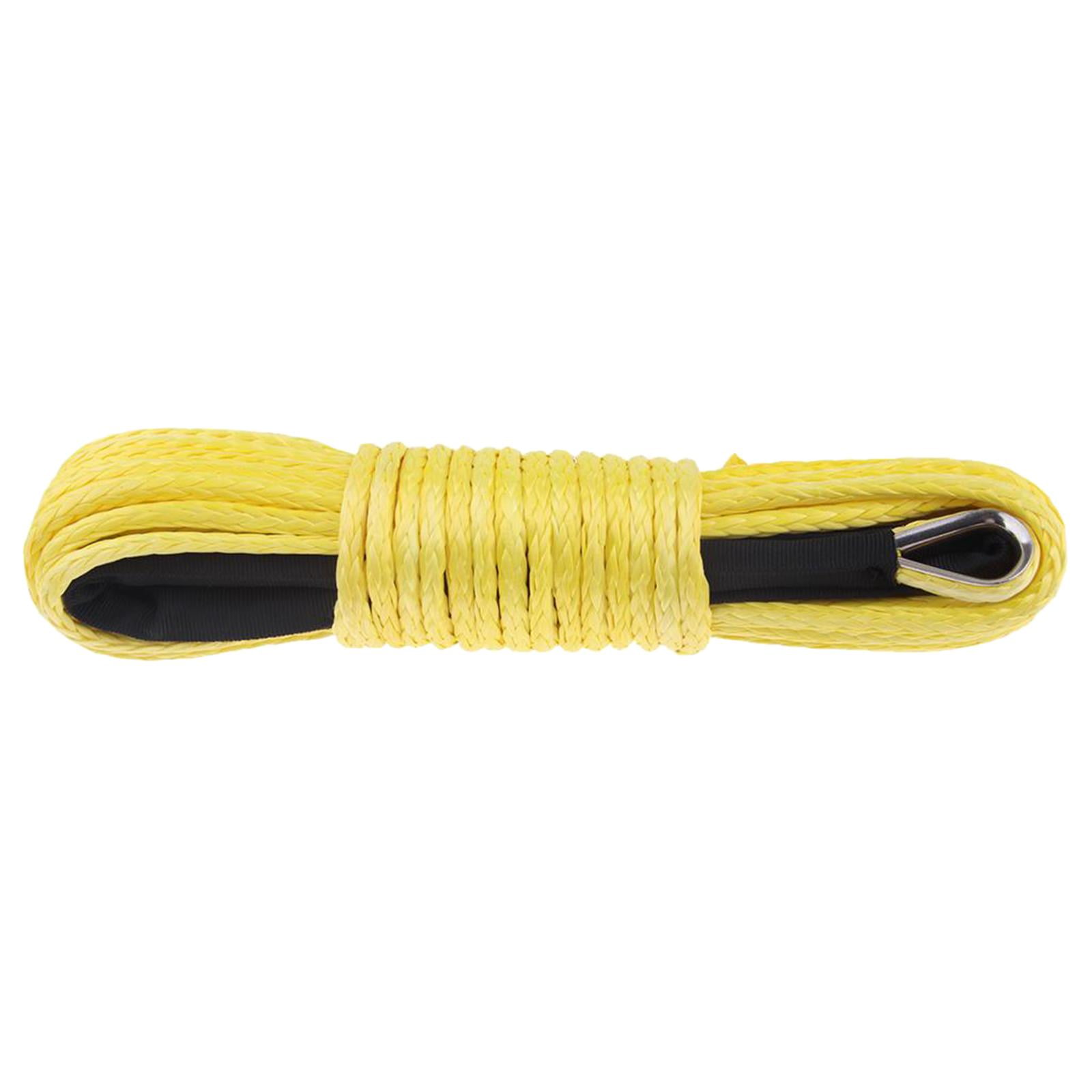 Synthetic Winch Rope Cable Kit, Red 5mm*15m ATV Winch Line
