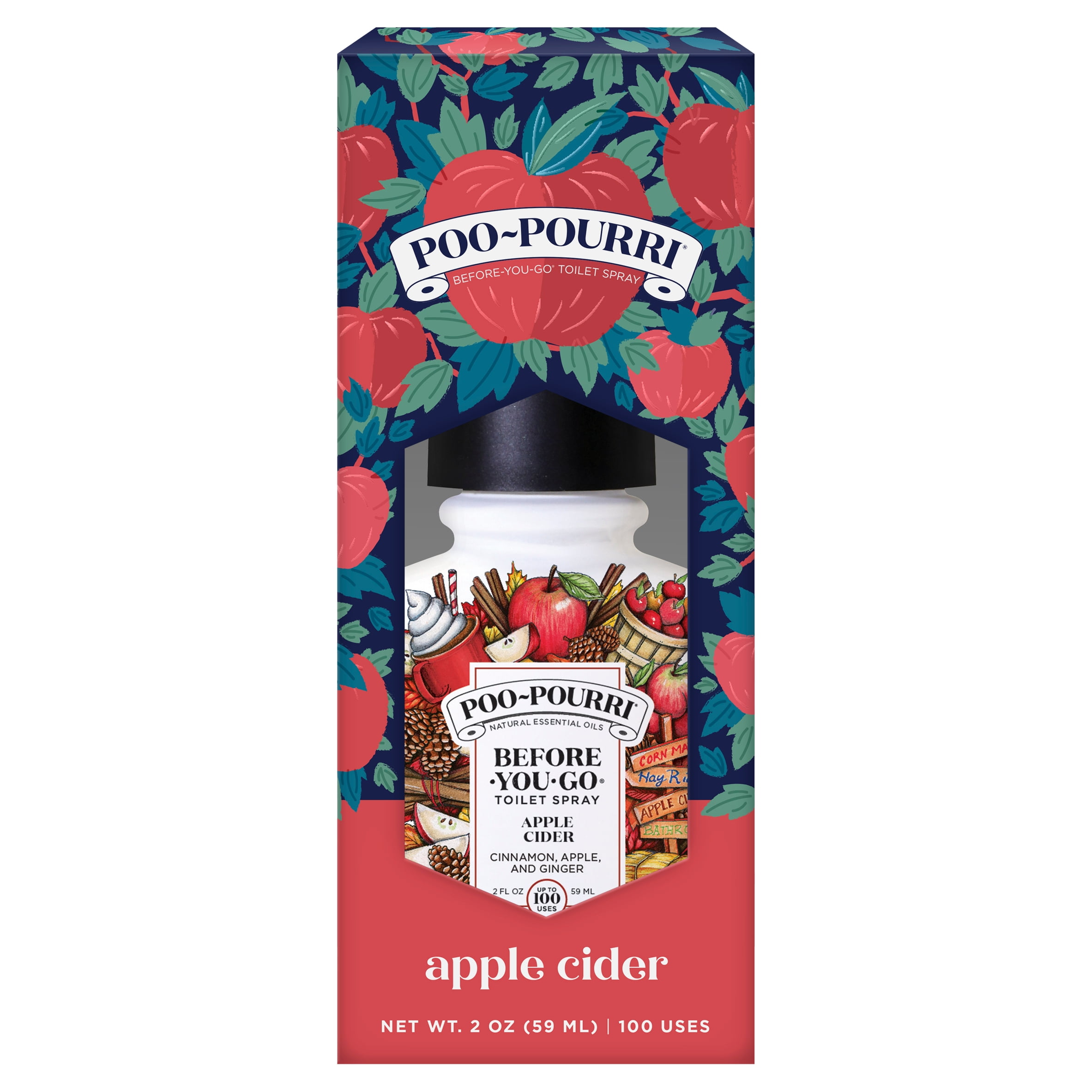 PooPourri BeforeYouGo Apple Cider Toilet Spray, 2 oz