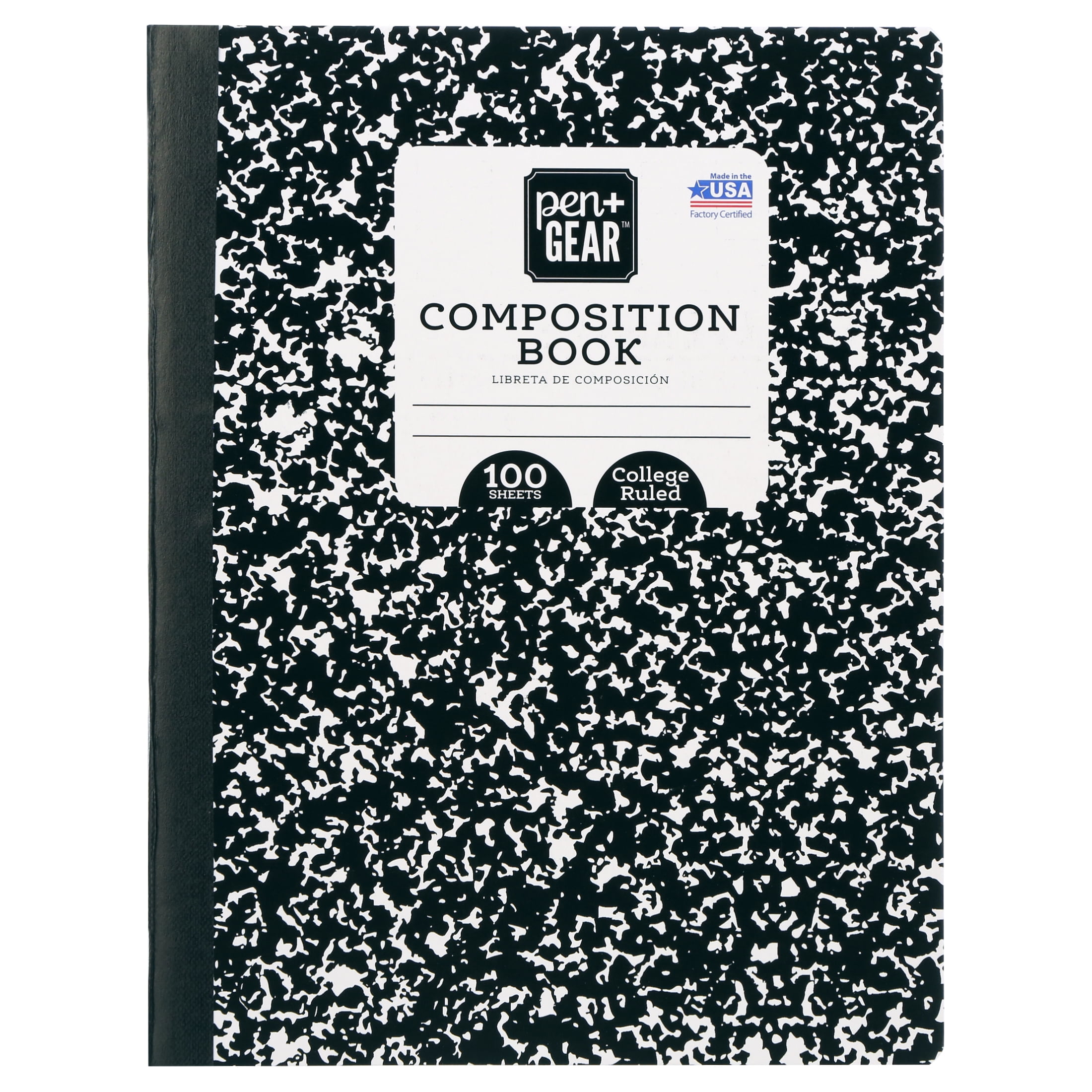 Pen+Gear 20 pack, College-Ruled Marble Composition Book, 9.75 x 7.5, 80 Sheets, New