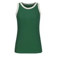thumbnail image 3 of Aboser Ribbed Crop Tank Top for Women Knitted Sleeveless T Shirt Trendy Color Block Tanks Athletic Workout Shirts Slim Fit Crewneck Tee Tops, 3 of 4