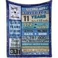 thumbnail image 1 of LHSHID 12 Year Old Boy Girl Birthday Blanket Gift 40x50in, 1 of 7